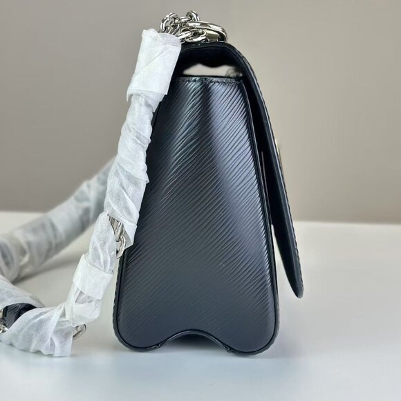 Louis Vuitton Black Epi Leather Twist MM Shoulder Bag - Picture 4 of 9